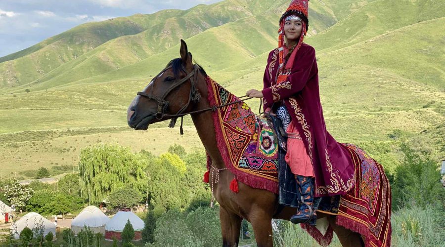 Central Asia Kazakhstan Traditional Costume